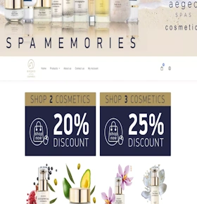 Aegeo Spas Cosmetics - Spa products e-commerce with Entersoft ERP